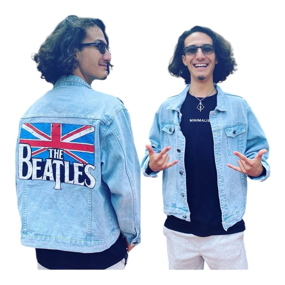 The Beatles Union Jack Denim Jacket
